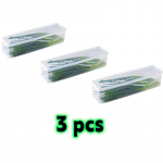 5/3/1-pakendis k&ouml;&ouml;gi pikad ristk&uuml;likukujulised toiduainete s&auml;ilitusmahutid, plastikust korduvkasutatavad k&uuml;lmiku organiseerimiskarbid 3pcs
