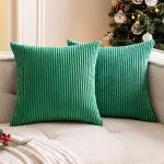 P&otilde;hjamaade &uuml;hev&auml;rviline velvetist padjap&uuml;&uuml;r - Triibuline pl&uuml;&uuml;sist padjakate 55x55 cm, without insert