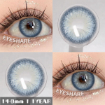 EYESHARE New 1Pair Colored Contact Lenses for Eye Soft Purple Natural Contacts Gray Pupils Blue Contact Yearly Party Brown Eyes Contact