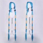 Kvaliteetne LOL Jinx Cosplay Parukas Pikk Punutud Sinine The Loose Cannon Parukas Punutis kuumakindel S&uuml;nteetiline Juuksed Anime Parukad + Parukakate One Size white