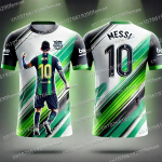 2025 Viimane Mood Messi Prindiga Meeste Spordi T-s&auml;rk Igap&auml;evasteks M&auml;ngudeks, Treeninguteks, Hingav Higistamine, Kiiresti Kuivav Jersey L