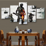 Modulaarsed l&otilde;uendimaalid HD-prinditud seinakunst 5 t&uuml;kki s&otilde;durid lahingus maal elutuba kodu dekoratsioon plakatid ilma raamita 40x60cm*2 40x80cm*2 40x100cm*1