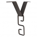 Vihmaketi rennide adapterklamber Suur vastupidavus Lihtne paigaldada Universaalne V-kujuline konksriidepuu Vihmaketi veejuhtme tarvikud must