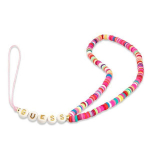 Guess Zawieszka Gustgmpp Phone Strap Wielokolorowy R&oacute;żowy/Multicolor Pink Heishi Beads