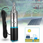3m3/h 12V/24V DC 180W p&auml;ikeseenergia s&uuml;vaveepump roostevabast terasest sukelpump 12V
