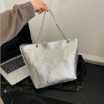 Br&auml;nd Mood Vabaaja Naiste &Otilde;lakotid Krokodillinahast Mustriga K&auml;ekott PU Nahast Naiste Suur Ostukott Daamidele Reisimiseks 25x12x25cm kuld