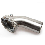 V-riba adapter Turbo Roostevabast terasest Downpipe K&uuml;&uuml;narnukk 90 kraadi Turbo HY35 HX HE351 jaoks