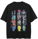 2024 Streetwear Letters Graafiline Unisex T-s&auml;rk Puuvillane Pestud Must Ts&auml;rk Unisex Tops T-s&auml;rk Suvine l&uuml;hikeste varrukatega T-s&auml;rk S