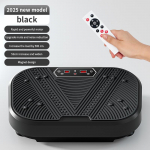 Vibratsiooniplatvorm kardiotreener koduseks kasutamiseks, elektriline vibratsioonitreener tselluliidivastane kehale, kandev&otilde;ime 175 kg must