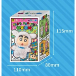 Originaalne TOPTOY Crayon Shin-chan Riietumispeo Seeria Vin&uuml;&uuml;l N&auml;oga Pl&uuml;&uuml;sist Pimekast Armas Ripats Anime Figuurid Nukk M&uuml;stiliste Karbid