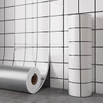 Marmorist plaatide imitatsiooniga tapeet, isekleepuv veekindel niiskuskindel vannitoaseina taustkaunistusega seinakleebis 40cm*5m