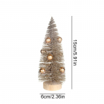 1 tk Lauapealne Miniatuurne J&otilde;ulupuu Kunstlumega Miniatuurne Pidulik Stseen 15*6cm