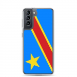 Coque T&eacute;l&eacute;phone Drapeau r&eacute;publique d&eacute;mocratique du Congo &ndash; Samsung Galaxy S21 Plus