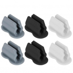 6 tk t&auml;iustatud pliiatsihoidjad Isekleepuv Tugev kleepuv kergesti paigaldatav pliiatsiklambrid Pliiatsihoidjad lauaarvutite korraldaja tarvikud 6pcs