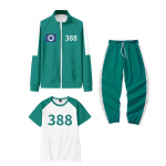 3 tk/komplekt Lapsed Unisex Filmi M&auml;ngu Prindiga Pikkade Varrukatega Lukuga Jakk Mantel P&uuml;ksid P&uuml;ksid Komplekt R&otilde;ivad Poisid T&uuml;drukud Halloweeni Cosplay Kost&uuml;&uuml;m 130cm