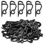 20/200 TK Valgustusketid Hoidik Valgustusketi Klambrid V&auml;litingimustes Renni Klamber P&uuml;hade Traatklamber Festivali Halloweeni J&otilde;ulude Kaunistus 200pcs must