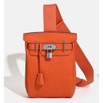 Uus kott unisex rinna kott k&otilde;rge kvaliteediga esimene kiht lehmanahk &otilde;lakott crossbody pendelkott v&ouml;&ouml; kott naistele 17*8*27cm oranž