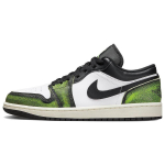 Air Jordan 1 Low SE Wear-Away - Electric Green Meeste Tennised Valge Must Seil DN3705-003 41