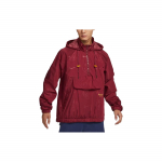 Nike x Paris Saint Germain Team 31 Courtside Monogramm Jalgpallijakk Team Red/Gold Suede Meeste Streetwear DZ3282-677 XXL