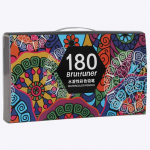 Brutfuner 48/72/120/150/160/180 v&auml;rvi pliiatsid Professionaalne &otilde;li puit pehme akvarellpliiats kooli joonistamiseks visandiks kunstitarbed