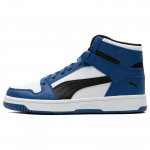 Puma Rebound Layup Mugavad L&ouml;&ouml;gisummutusega Vastupidavad K&otilde;rged Tossud Unisex Tossud Sinine Valge 369573-36 35.5