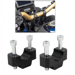 2 tk Mootorratta CNC Alumiinium Lenkstangi T&otilde;sturi Kinnitusklamber K&otilde;rguse Adapter must