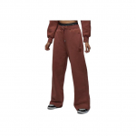 Jordan Flight Fleece FW24 Fliis Lai Jalg Moodpingutiga Lahtised Vabaaja P&uuml;ksid Naiste Alaosad Pruun FV7156231 L