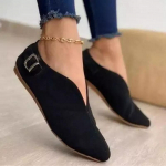 Naiste jalap&uuml;ksid Retro terava varbaga seemisnahast lamedad kingad Suvised vabaajajalatsid Naiste jalan&otilde;ud Zapatos De Mujer, suur suurus 35-43 42 roosa