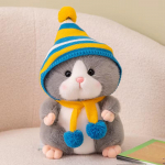 1 tk Joonisfilm Hamster m&uuml;tsiga Loomad Pl&uuml;&uuml;s Armas Pehme Hiire Nukud T&uuml;drukutele Magamiseks Pl&uuml;&uuml;s Padi S&uuml;nnip&auml;ev J&otilde;ulud Kingitused Dekoratsioon about 25cm