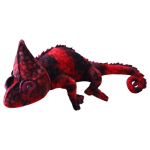 1 tk 70/100 cm Suur Simulatsiooniga Kameeleon Palusloomad M&auml;nguasjad T&auml;idisega Palus Kameeleon Draakoni Padi M&auml;nguasi S&uuml;nnip&auml;evakingitused Laste M&auml;nguasjad 70cm punane