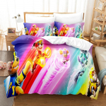 Wang Wang Kolmeosaline Komplekt 3D Digitaaltr&uuml;kiga Tekikott Padjap&uuml;&uuml;r Voodipesu 220 * 240