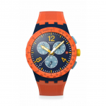 Swatch NEW CHRONO PLASTIC CAMO FLASH K&auml;ekell, SUSI400, Unisex, Oranž