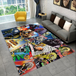 3D I-Iron-M-Maidens Metallmuusika Vaip Elutoa Magamistoa Kaunistuseks, Laste M&auml;ngimiseks Libisemisvastane Kaunistus Diivanile Uksematt Kingitus 70x100cm( 27x39in )