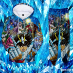 Anime Saint Seiya 3D Prindiga Hupparid Komplekt Mees Naine Treeningp&uuml;ksid 2tk Komplektid Uus Laste Pullover Cosplay Mees Jooksup&uuml;ksid S