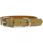 Collier - GLORIA - Nubuck - Vert - Ajustable - Anneau en D roheline