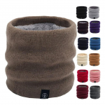 Talvine soe fliisist kaelus soojendaja, sall, balaklava sall Orange Brown