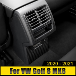 Volkswagen VW Golf 8 MK8 2022 auto tagakonsooli keskmise kliimaseadme ventilatsiooni v&auml;ljalaskeava raami katte trimm A Black