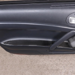 Mitsubishi Eclipse 2006-2011 pehmest s&uuml;sinikkiust auto sisemise ukse k&auml;etoe paneeli katte katte kleebisega auto jaoks carbon fiberw8t
