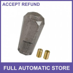 10cm Faux Crystal Automatic Manual Shift Knob w 2 Adapter Acrylic Black Set