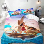 Moana tekikate komplekt Tekk Voodipesu 3D Laste voodipesu komplekt 3-osaline 1 tekikate Kuninga suurus 90X200CM