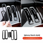 Suitable for Mercedes-Benz W223 S-class anti-reflective trument table air conditioner air outlet decorative strip -2025 Bright black 8PCS