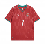 Puma Portugal 2026 Kodum&auml;ngija S&auml;rk Maailmameistriv&otilde;istlused Cristiano Ronaldo V-kaelusega Hingav L&uuml;hikeste varrukatega Jalgpallis&auml;rk Meeste s&auml;rk 788141-77 XL