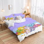 MINISO Multifilmi tekikott Anime Care Bears Komplekt Kawaii Care-bears Padjap&uuml;&uuml;ri Komplekt Laste Voodipesu Komplekt Kaunistus T&auml;is Suurus Queen Suurus King Suurus 90X200cm