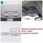 Silver Car Reading Lights/ Central Control trument Decoration Strip Cover Trim Accessories For Ford Focus MK4 - 2025 Reading Lights