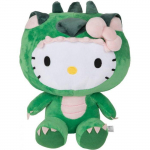 Figurine - YIBUJIAZU - Hello Kitty dinosaure - 12 pouces - Peluche douce - Jouet pour b&eacute;b&eacute; valge