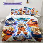 Dragon Ball Super Muster Voodipesu, Tekikomplekt Tekikate Padjap&uuml;&uuml;r Kodu S&uuml;nnip&auml;evakingitus (1 * tekikott + 2 * padjap&uuml;&uuml;ri, ilma s&uuml;damikuta) 135x200cm