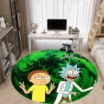 1 tk Rick ja Morty Kontori &Uuml;mmargune Vaip, Kontoritoolide Alla Magamistoa Elutoa Kodu Kaunistus a0926081 120cm by 120cm gray