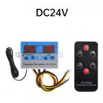 W1011 Intelligentsne Aja-Temperatuuri Kontroller K&otilde;rge/Madala Temperatuuri Alarm DC 12V/24V/12-60V/AC 110-220V Juhtimisskaala -20~80℃