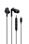 BK Juhtmega Lightning-pistikuga S&uuml;gavmust Audio-Technica ATH-CKS330Li K&otilde;rvaklapid, 1.2m, Mikrofon, Bass, must