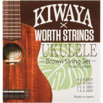 Worth x KIWAYA K-BM fluoros&uuml;sinik keelte komplekt (Igas suuruses ukulele keeled, pruun)